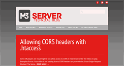 Desktop Screenshot of blog.m3server.com