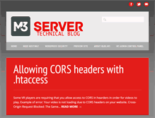 Tablet Screenshot of blog.m3server.com
